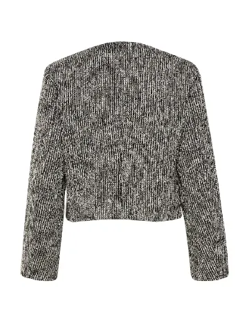 Sacou Kaffe, alb/negru Negru