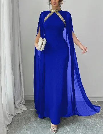 Rochie lunga SHEIN, albastru Albastru
