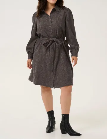 Rochie scurta Kaffe Curve, gri Gri