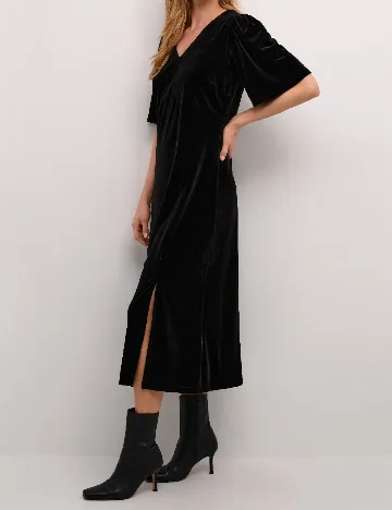 Rochie medie Cream, negru Negru