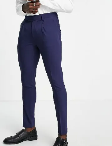 Pantaloni Noak, albastru Albastru