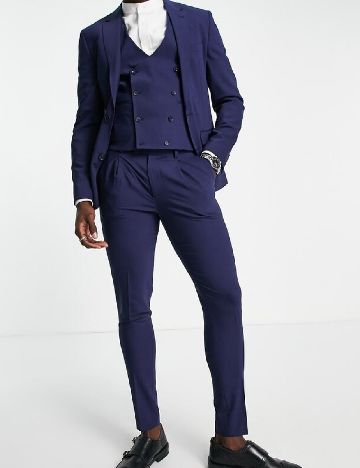 Pantaloni Noak, albastru