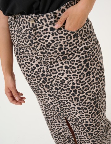Fusta Kaffe, animal print