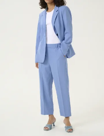Pantaloni Kaffe, albastru Albastru