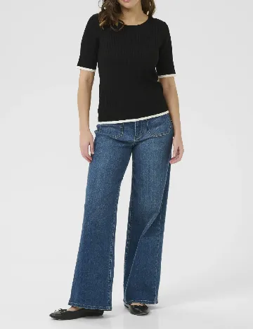 Tricou Kaffe, negru Negru