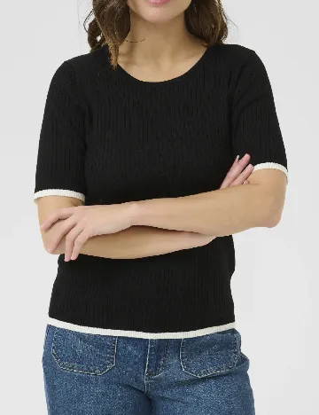 Tricou Kaffe, negru Negru
