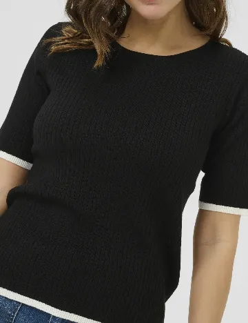 Tricou Kaffe, negru Negru