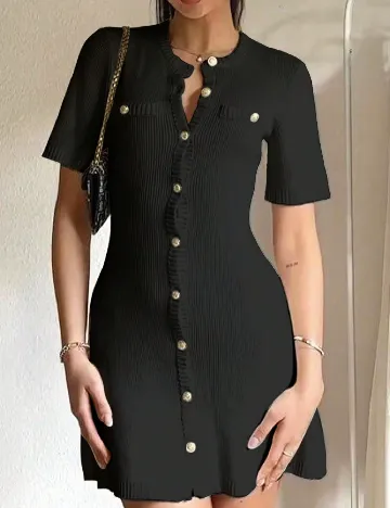 Rochie scurta SHEIN, negru Negru