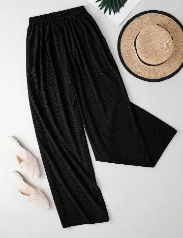 Pantaloni SHEIN CURVE, negru Negru