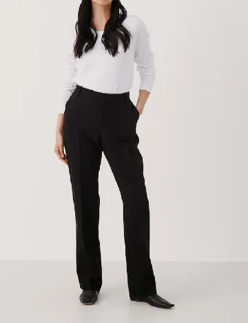 Pantaloni Part Two, negru Negru