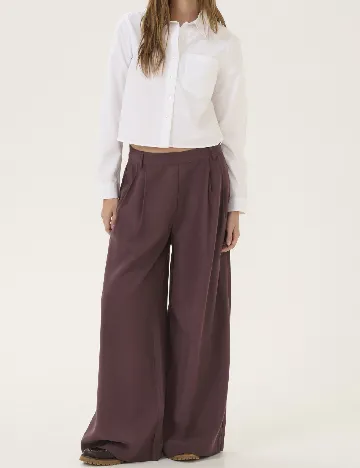 Pantaloni My Essential Wardrobe, pruna Mov