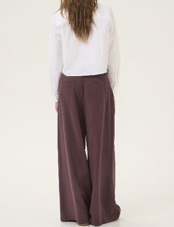 Pantaloni My Essential Wardrobe, pruna