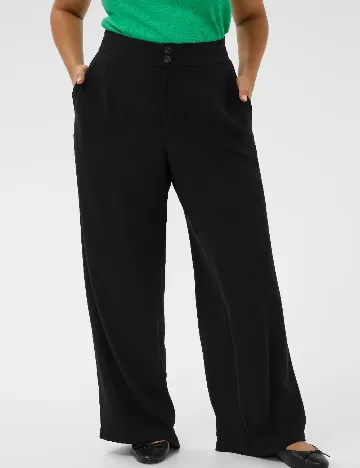 Pantaloni Kaffe Curve, negru Negru