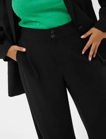 Pantaloni Kaffe Curve, negru Negru