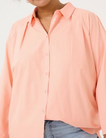 Camasa Oversize Kaffe Curve, piersica