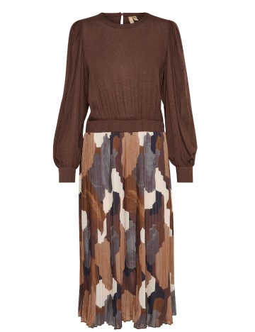 Rochie medie Culture, maro