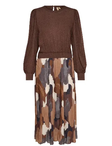 Rochie medie Culture, maro Maro