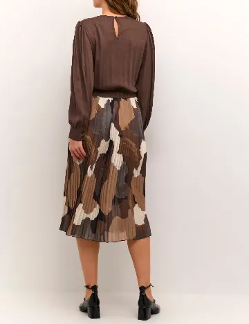Rochie medie Culture, maro Maro