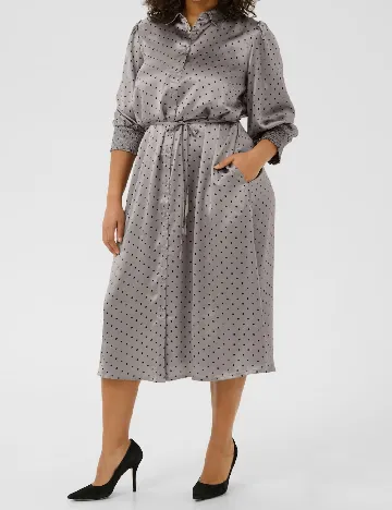 Rochie medie Kaffe Curve, gri Gri