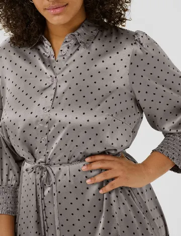 Rochie medie Kaffe Curve, gri Gri