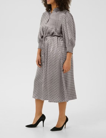Rochie medie Kaffe Curve, gri