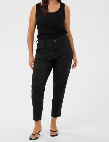 Pantaloni Kaffe Curve, negru