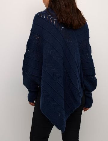 Poncho Cream, bleumarin
