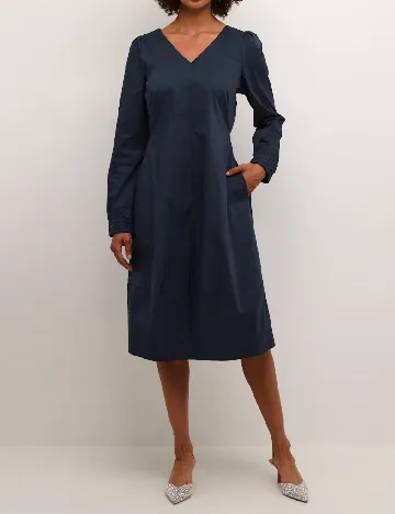 Rochie medie Culture, bleumarin Albastru