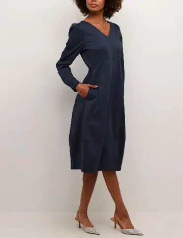 Rochie medie Culture, bleumarin Albastru