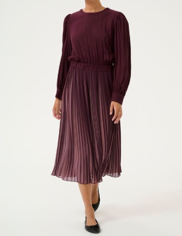 Rochie medie Culture, pruna