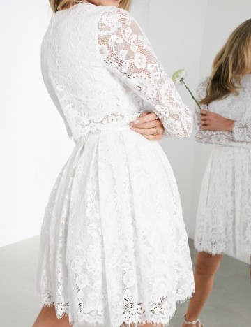 Rochie scurta ASOS, alb