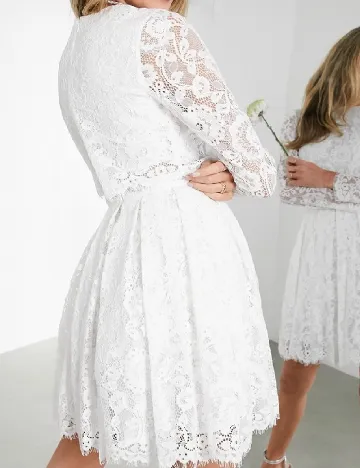 Rochie scurta ASOS, alb Alb