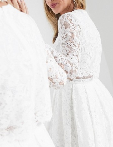 Rochie scurta ASOS, alb