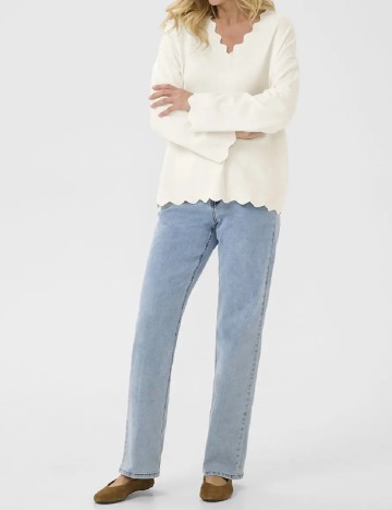 Bluza Cream, alb