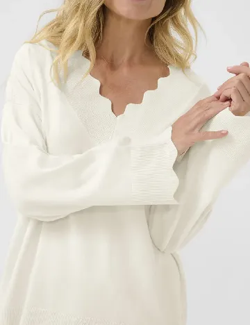 Bluza Cream, alb Alb