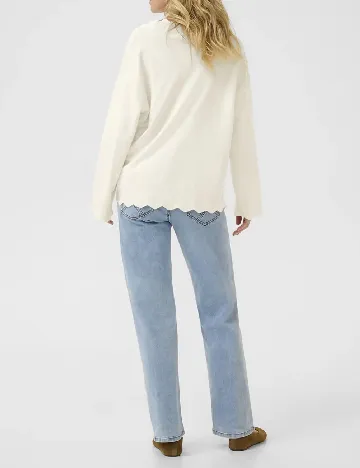 Bluza Cream, alb Alb