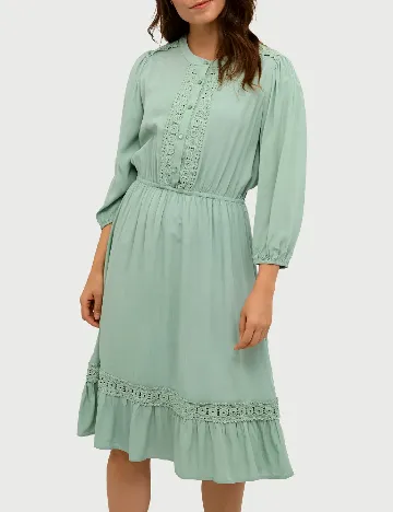 Rochie medie Kaffe, verde Verde