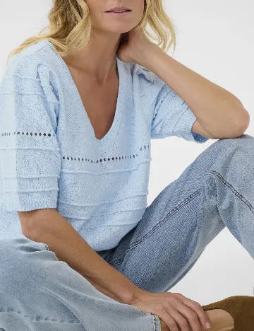 Bluza Cream, bleu Albastru