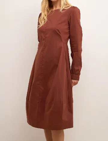 Rochie medie Culture, maro Maro
