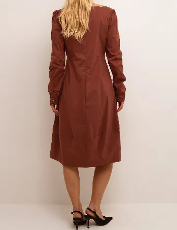 Rochie medie Culture, maro Maro