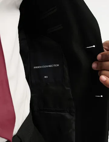 Sacou French Connection, negru Negru