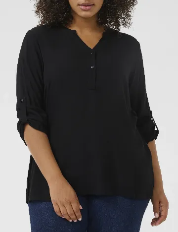 Bluza Kaffe Curve, negru Negru