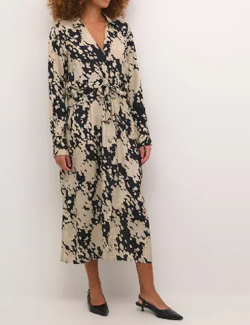 Rochie medie Kaffe, bej Crem