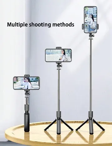 Selfie Stick Bluetooth SHEIN, negru Negru