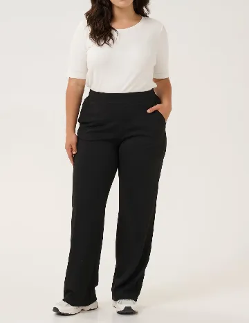 Pantaloni Kaffe Curve, negru Negru
