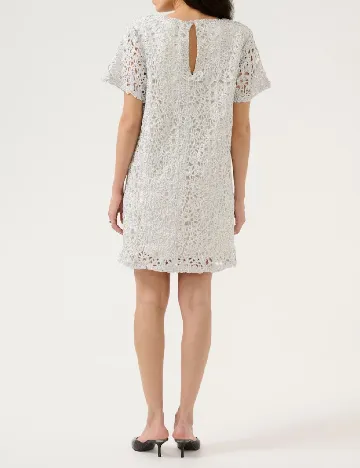 Rochie scurta Karen By Simonsen, argintiu Alb