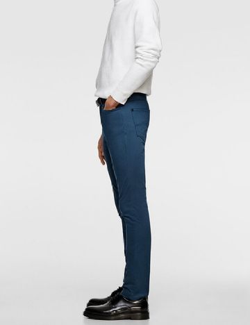 Pantaloni Zra, albastru