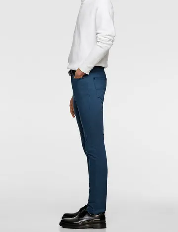 Pantaloni Zra, albastru Albastru