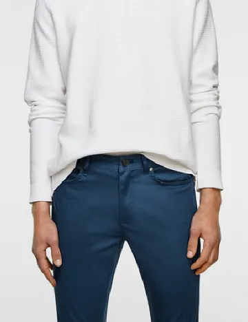 Pantaloni Zra, albastru Albastru