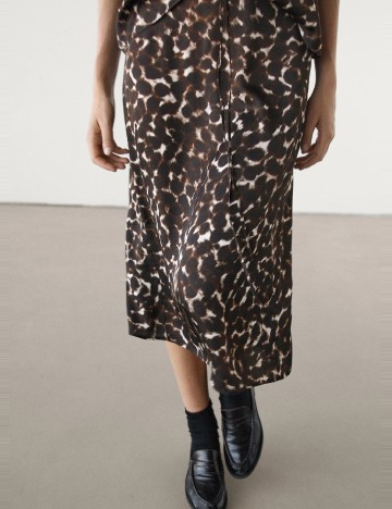 Fusta Massimo Dutti, animal print